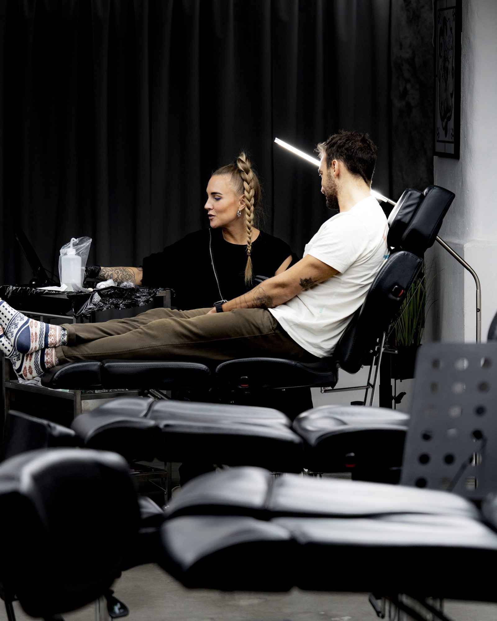 Inside the CNCRT40 studio — bright, open space with plants